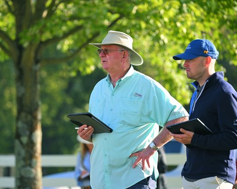 Mike Ryan looking at yearlings<br>
Scenes at Keeneland September Sale on Sept. 9, 2022.