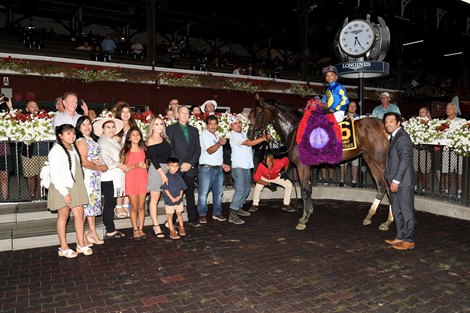 Leave No Trace wins the 2022 Spinaway Stakes at Saratoga