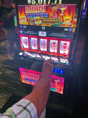 Historical Horse Racing Machine at The Mint Gaming Hall