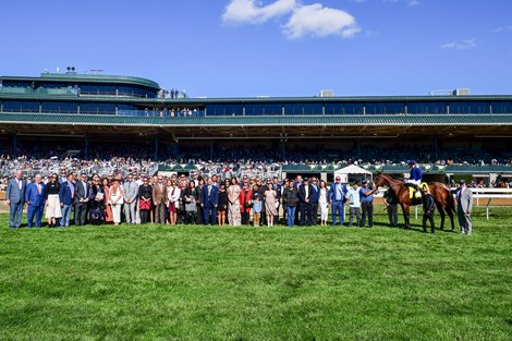 Golden Pal with Irad Ortiz, Jr. wins The FanDuel Woodford Stakes (G2) at Keeneland, Lexington, Kentucky on October 8, 2022