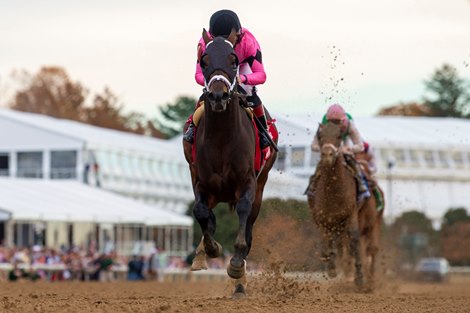 West Will Power and Joel Rosario win the G2 Hagyard Fayette Stakes,  Keeneland Racetrack, Lexington, KY, 10-29-22, Mathea Kelley