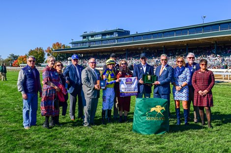 Slammed with Florent Geroux wins The Thoroughbred Club of America (G2) at Keeneland, Lexington, Kentucky on October 8, 2022