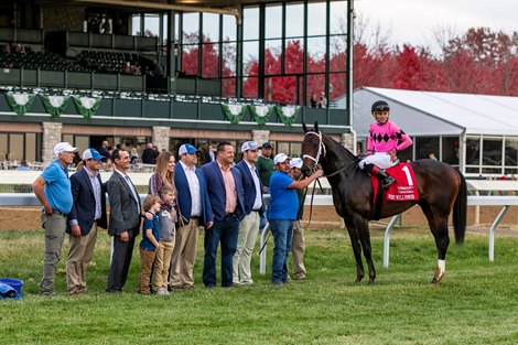 October 29, 2022: #1 West Will Power and Joel Rosario win the Grade Two Hagyard Fayette Stakes for trainer Brad Cox and owner Gary and Mary West at Keeneland.