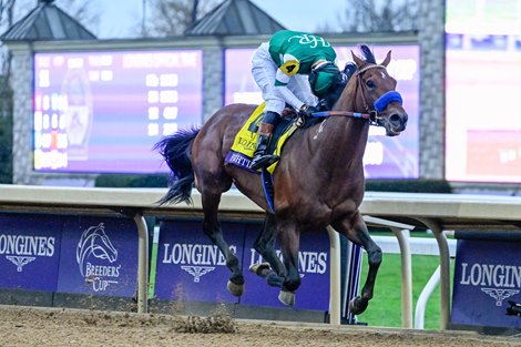 Flightline with Flavien Prat wins the Breeders’ Cup Classic (G1) at Keeneland in Lexington, KY on November 5, 2022.