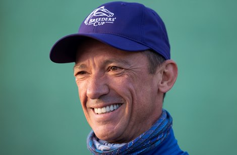 Frankie Dettori on Thursday morning<br><br />
Keeneland 3.11.22 Pic: Edward Whitaker