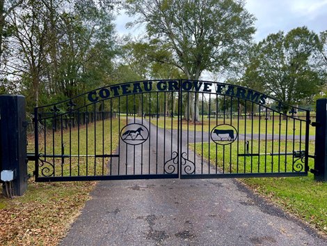 Gate at Coteau Grove Farms