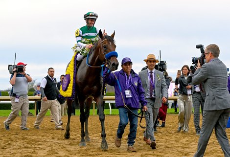 Flightline with Flavien Prat wins the Breeders’ Cup Classic (G1) at Keeneland in Lexington, KY on November 5, 2022.