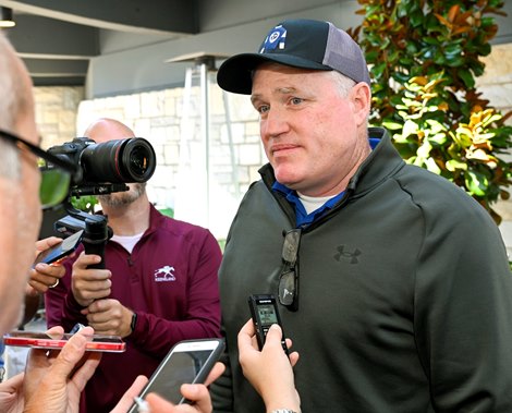 Pictured: Freddy Seitz. Flightline interest sold for $4.6 million to Freddy Seitz with Brookdale representing an undisclosed buyer at the Keeneland November Breeding Stock Sale in Lexington, KY on November 7, 2022. Flightline is retired to Lane’s End Farm.