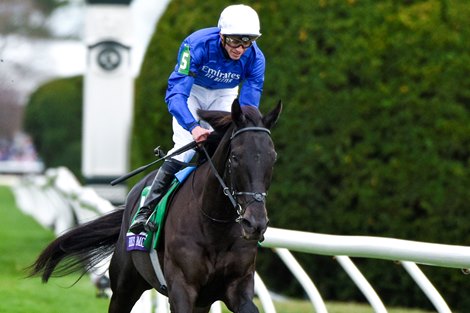 Rebel’s Romance with James Doyle wins the Turf (G1T) at Keeneland in Lexington, KY on November 5, 2022.