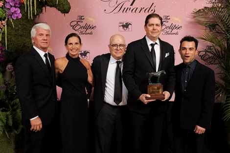 Epicenter wins 3YO Male of the Year (Winchell Thoroughbreds, Trainer Steve Asmussen), the 2023 Eclipse Awards, The Breakers, Palm Beach, FL 1.26.2023.