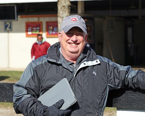 Boyd Browning at the Taylor Made Dealership Shipment at the Fasig-Tipton Kentucky Winter Mixed Sale on February 4, 2023.