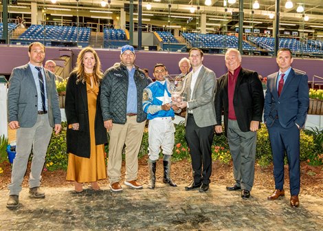 Angel of Empire wins the Risen Star Stakes on Saturday, February 18, 2023 at Fair Grounds