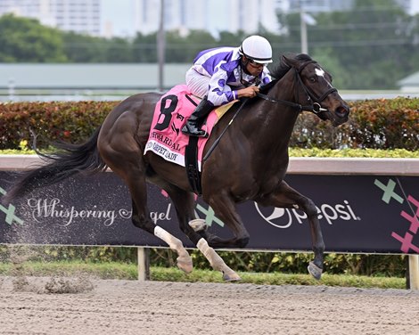 Red Carpet Ready Wins Forward Gal Stakes 2023 at Gulfstream Park