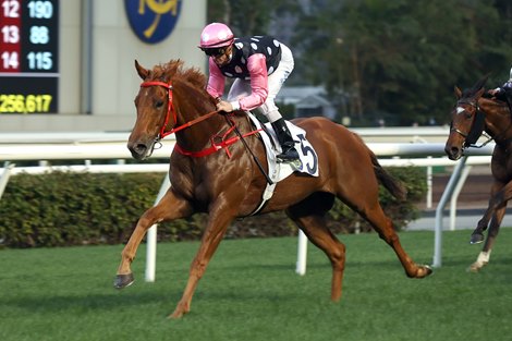 Beauty Eternal wins the 2023 Des Voeux Handicap at Sha Tin