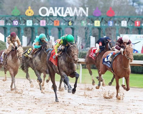 Confidence Game wins the Rebel Stakes on Saturday, February 25, 2023 at Oaklawn Park