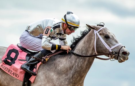 Saudi Crown wins a 6f dirt $100k maiden special weight on Sunday, April 16, 2023 at Keeneland
