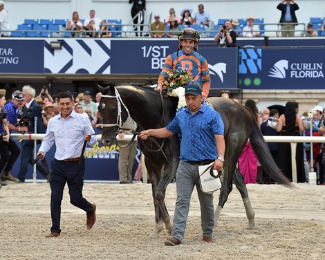 Forte wins the 2023 Florida Derby at Gulfstream Park