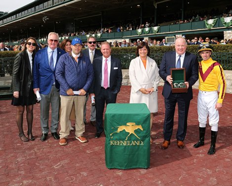 Corona Bolt wins the 2023 Lafayette Stakes at Keeneland