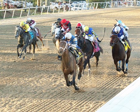 Angel of Empire won the Arkansas Derby at Oaklawn Park on Saturday, April 1, 2023
