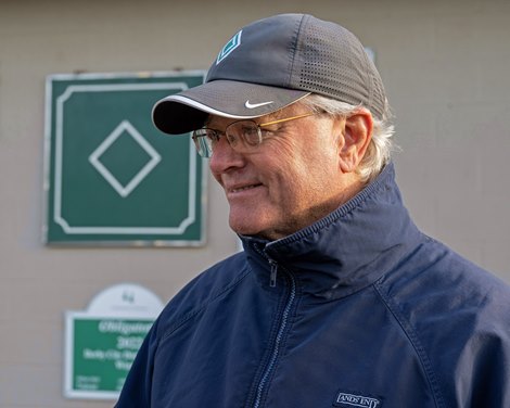 Bill Mott at Churchill Downs in Louisville, Ky., on April 30, 2023