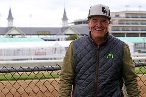 Trainer Keith Desormeaux at Churchill Downs on May 1, 2023