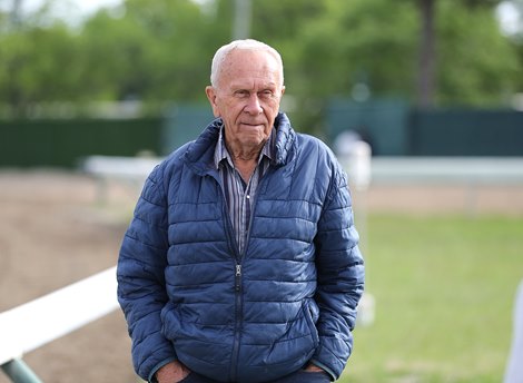 Trainer Gerald Bennett returns to Monmouth Park Racetrack in Oceanport, NJ after capturing top honors as leading trainer at the Tampa Bay Downs Meet.   Photo By Bill Denver/EQUI-PHOTO