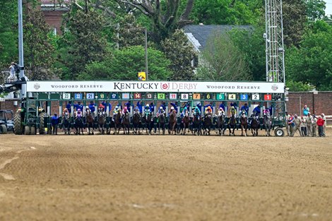 Horses race the Kentucky Derby (G1) at Churchill Downs in Louisville, KY on May 6, 2023.