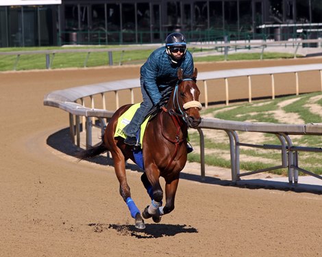 Skinner on the track at Churchill Downs on May 3, 2023. Photo By: Chad B. Harmon