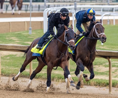 Angel of Empire (outside) and Jace&#39;s Road, Churchill Downs - April 29, 2023
