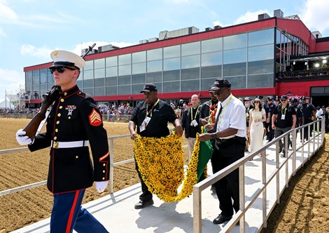 Preakness Day scene at Pimlico in Baltimore, MD on May 20, 2023.