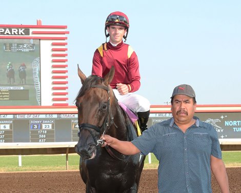 Fuerteventura wins the Brooks Fields Mile Stakes on Wednesday, June 21, 2023 at Canterbury Park