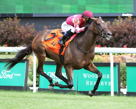 Webslinger wins the Audubon Stakes on Saturday, June 3, 2023 at Churchill Downs