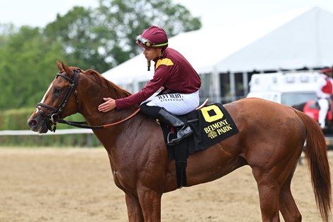 Kalik wins the 2023 Pennine Ridge Stakes at Belmont Park