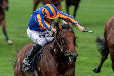 River Tiber and Ryan Moore win the G2 Coventry Stakes, Royal Ascot,  Ascot Racecourse, UK, 6/20/23, Mathea Kelley