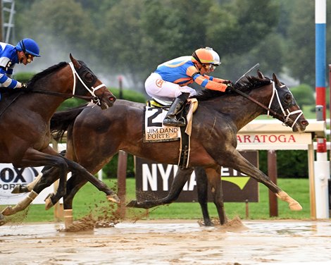 Forte wins the 2023 Jim Dandy Stakes at Saratoga