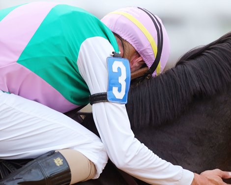 Set Piece wins the Arlington Million Stakes on Saturday, August 12, 2023 at Colonial Downs