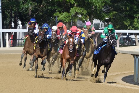 Brightwork wins the 2023 Adirondack Stakes at Saratoga