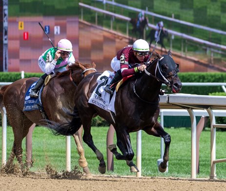 Gunite with jockey Tyler Gafflione wins the 44th running of The Forego at the Saratoga Race Course Saturday Aug 26, 2023 in Saratoga Springs, N.Y. Photo Special to the Times Union by Skip Dickstein