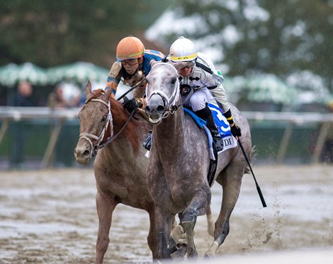 Saudi Crown #3 with Florent Geroux riding won the $1,000,000 Grade 1 Pennsylvania Derby at Parx Racing in Bensalem, Pennsylvania on September 23, 2023. Photo By Joe Labozzetta /EQUI-PHOTO Saudi Crown #3 with Florent Geroux riding won the $1,000,000 Grade 1 Pennsylvania Derby at Parx Racing in Bensalem, Pennsylvania on September 23, 2023. Photo By Joe Labozzetta /EQUI-PHOTO
