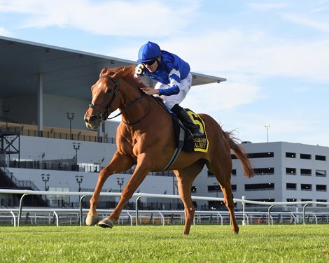 Eternal Hope wins the 2023 Jockey Club Oaks Invitational Stakes at Aqueduct