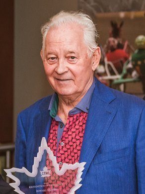 Howie Walton receiving the 2022 Recognition of Excellence Award at the recent 39th Annual CTHS Awards