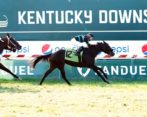 Crown Imperial wins the 2023 Untapable Stakes at Kentucky Downs