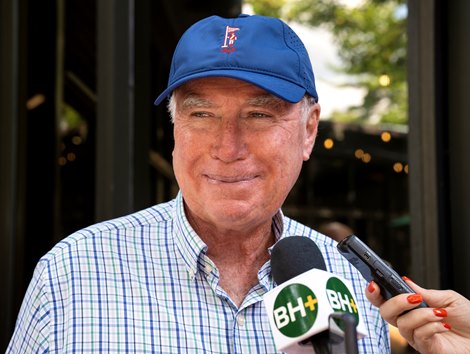 Robert Clay, buyer of Hip 18 a yearling colt by Into Mischief out of American Gal, that was consigned by Gainesway to the 2023 Keeneland September Yearling Sale on Sept. 11, 2023 at Keeneland in Lexington, KY. Robert Clay, buyer of Hip 18 a yearling colt by Into Mischief out of American Gal, that was consigned by Gainesway to the 2023 Keeneland September Yearling Sale on Sept. 11, 2023 at Keeneland in Lexington, KY.