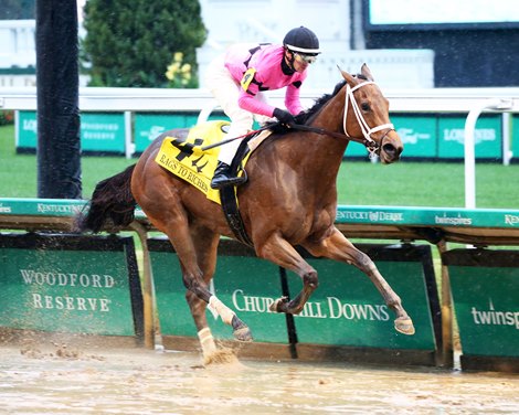 West Sunset wins the Rags to Riches Stakes on Sunday, October 29, 2023 at Churchill Downs