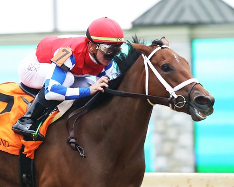 Youalmosthadme wins the 2023 Myrtlewood Stakes at Keeneland Youalmosthadme wins the 2023 Myrtlewood Stakes at Keeneland