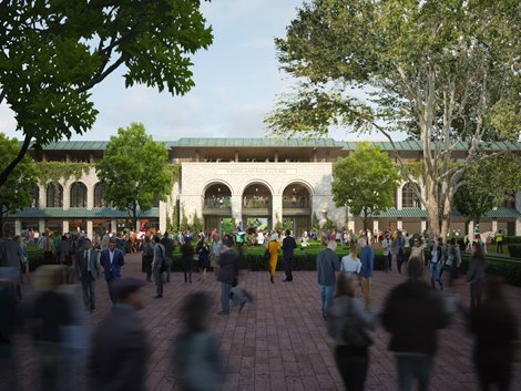 Inside Paddock Area<br><br />
Photo Credit &quot;Keeneland&quot;