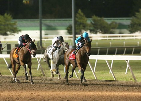 Miss Code West wins the 2023 Oklahoma Classics Lassie Stakes at Remington Park