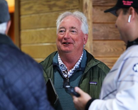 Boyd Browning at the Fasig-Tipton KY October Yearling sale on October  22, 2023.
