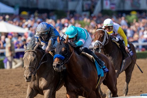Cody’s Wish and Junior Alvadaro win the Breeders’ Cup Dirt Mile, 11.4.23 at Santa Anita Park, Arcadia, CA Mathea Kelley