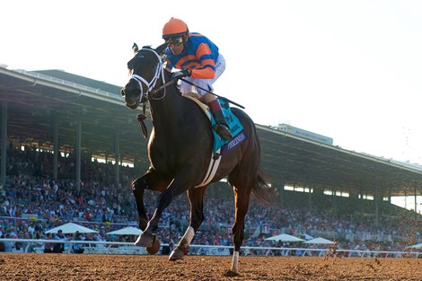 Fierceness and John Velazquez win the Breeders’ Cup Juvenile 11.3.23 at Santa Anita Park, Arcadia, CA Mathea Kelley